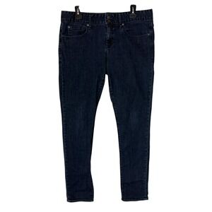 Gap 1969 Jeans Womens 31/12R Blue Dark Wash Curvy Skinny Mid Rise Stretch Denim